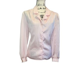 Fashion Crossroads Blush Pink Dress Shirt size 16